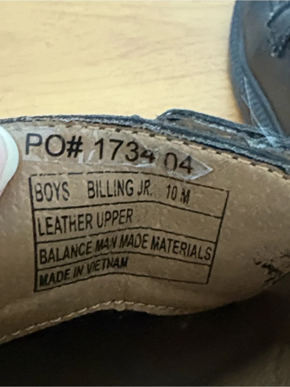 Florsheim Kids Boys Size 10M Billing Jr lace up Dress Shoe Oxford Black Leather